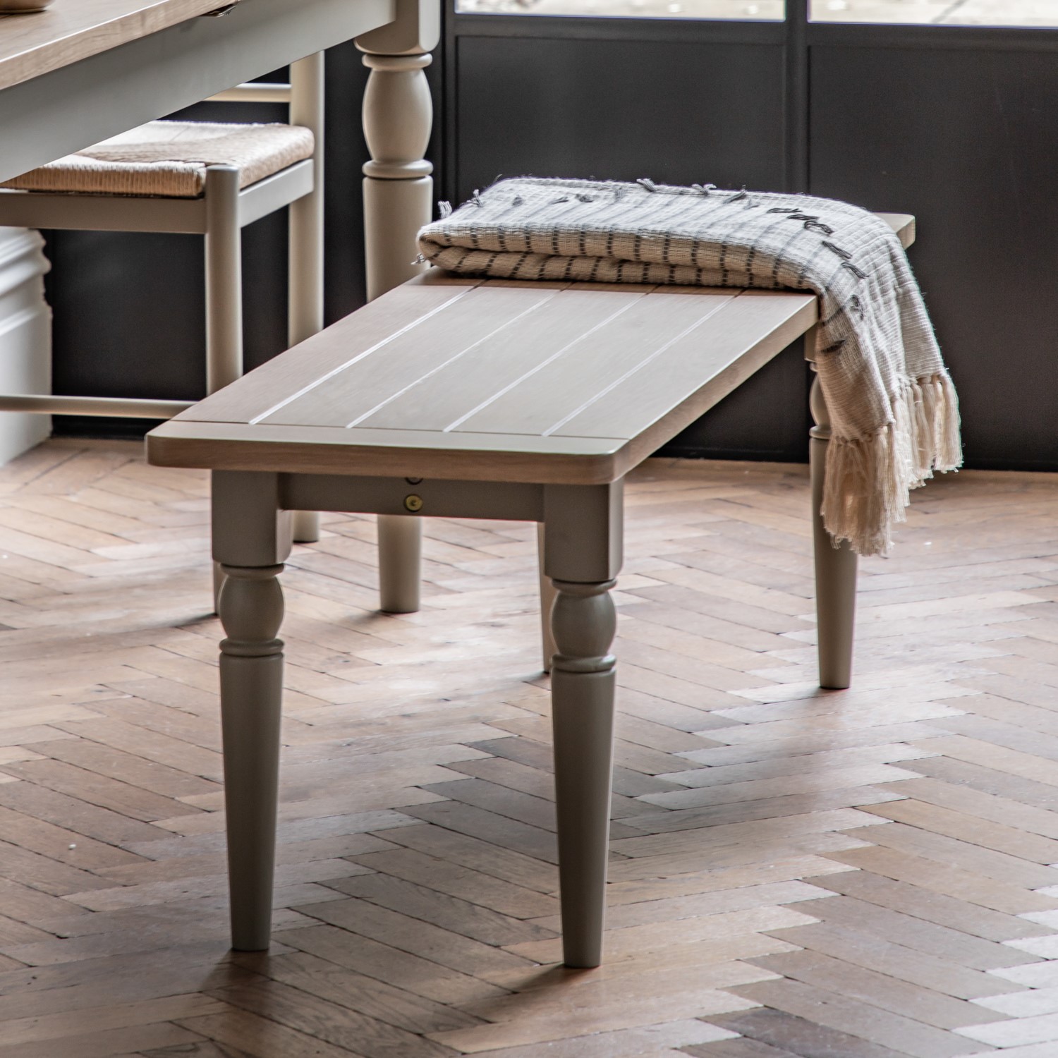 Read more about Eton dining bench sage green caspian house